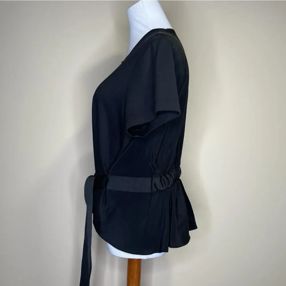 Alexis Black Short Sleeve Blouse  S